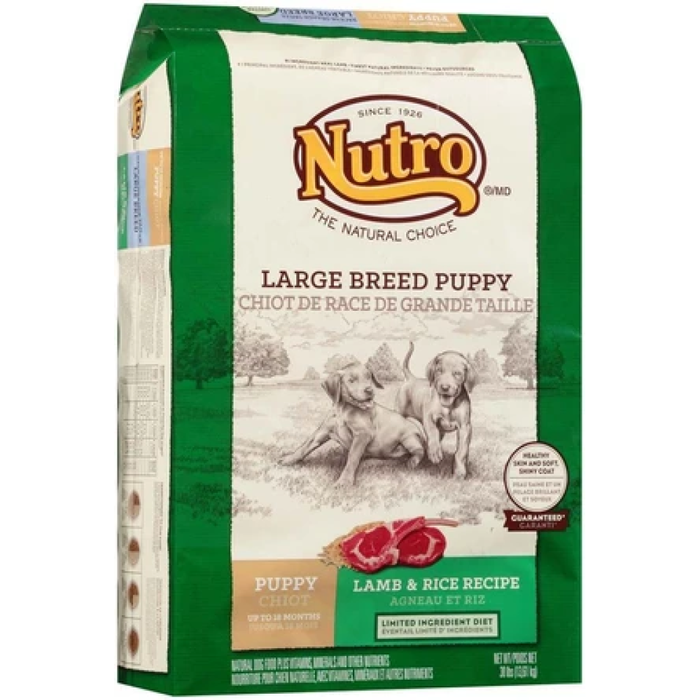 Nutro Wholesome Essentials Pasture-Fed Lamb & Rice Recipe Large Breed Puppy Dry Dog Food 30 Pounds