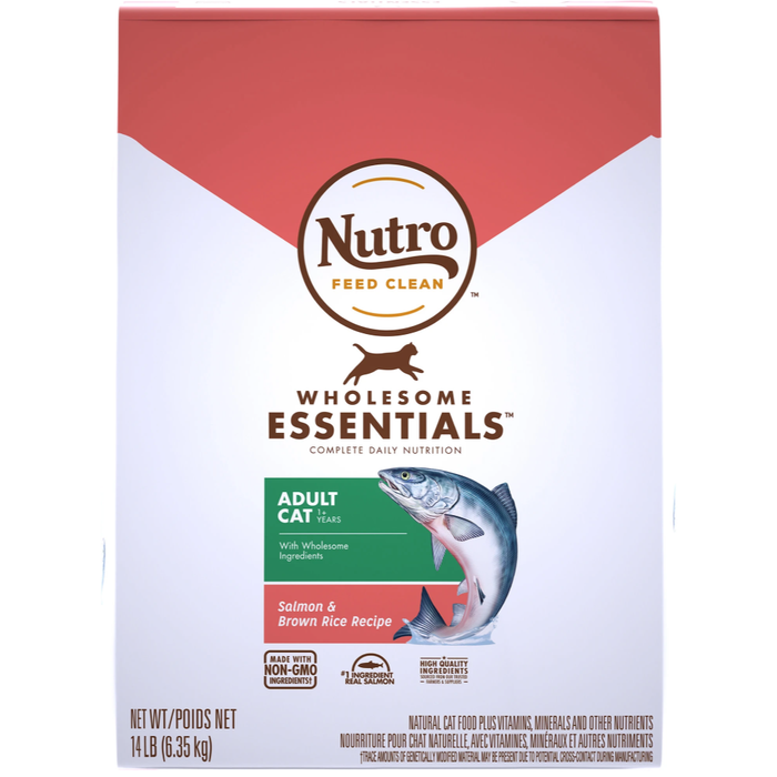 Nutro Wholesome Essentials Salmon & Whole Brown Rice Dry Cat Food 5Lb
