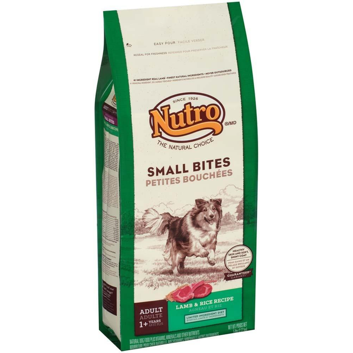 Nutro Wholesome Essentials Small Bites Pasture-Fed Lamb & Rice Recipe Adult Dry Dog Food 5 Pounds