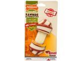 Nylabone Dura Chew Rawhide Alternative Knot Bone Beef Wolf - Pet Totality