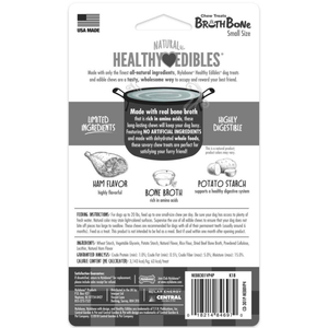 Nylabone Healthy Edibles Bone Broth Ham Small 4Ct - Pet Totality