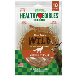 Nylabone Healthy Edibles Edible Antler Real Venison 10Pk - Pet Totality