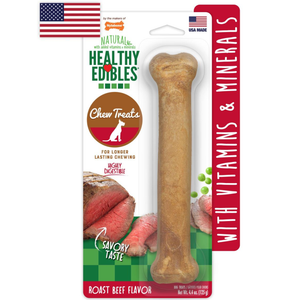 Nylabone Healthy Edibles Longer Lasting Roast Beef Giant - Pet Totality