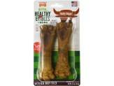 Nylabone Natural Healthy Edibles Bully Chews Large 2Ct - Pet Totality