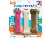 Nylabone Puppy Starter Kit Regular Pink 3Pk - Pet Totality