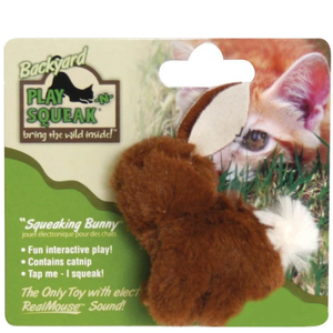 Ourpet'S Play-N-Squeak Backyard Bunny - Pet Totality