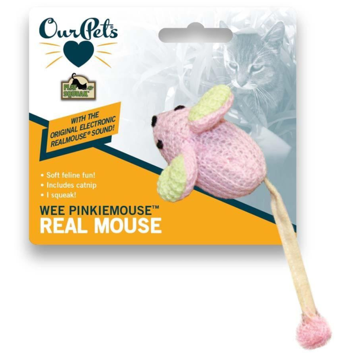 Ourpets Wee Pinkie Mouse Kitten Cat Toy