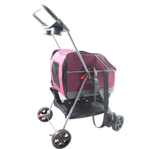 Outdoors 'All-Surface' Convertible All-In-One Pet Stroller Carrier And Car-Seat - Pet Totality