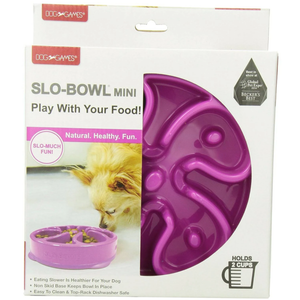 Outward Hound Outward Hound Fun Feeder Dog Bowl Slow Feeder Stop Bloat For Dogs, Small, Purple - Pet Totality