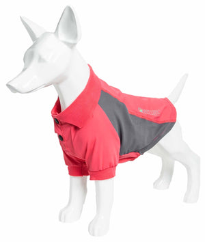 Pet Life  Active 'Barko Pawlo' Relax-Stretch Wick-Proof Performance Dog Polo T-Shirt - Pet Totality