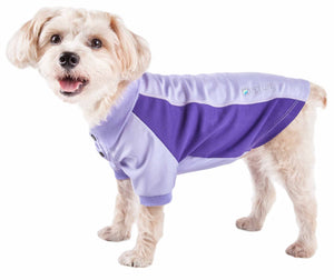 Pet Life  Active 'Barko Pawlo' Relax-Stretch Wick-Proof Performance Dog Polo T-Shirt - Pet Totality