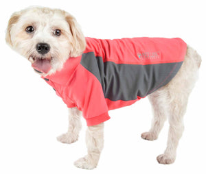 Pet Life  Active 'Barko Pawlo' Relax-Stretch Wick-Proof Performance Dog Polo T-Shirt - Pet Totality