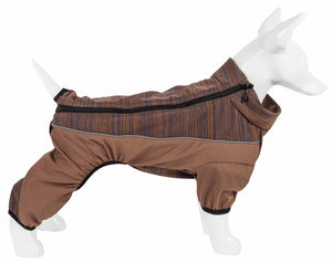 Pet Life  Active 'Chase Pacer' Heathered Performance 4-Way Stretch Two-Toned Full Body Warm Up - Pet Totality