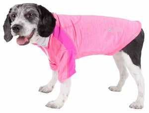 Pet Life  Active 'Chewitt Wagassy' 4-Way Stretch Performance Long Sleeve Dog T-Shirt - Pet Totality