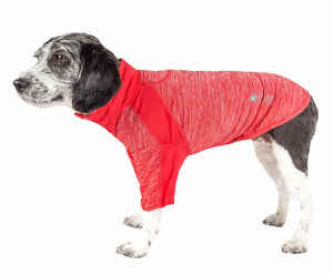 Pet Life  Active 'Chewitt Wagassy' 4-Way Stretch Performance Long Sleeve Dog T-Shirt - Pet Totality