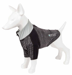 Pet Life  Active 'Chewitt Wagassy' 4-Way Stretch Performance Long Sleeve Dog T-Shirt - Pet Totality