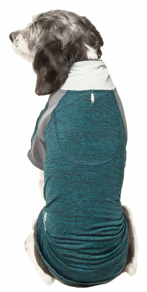 Pet Life  Active 'Chewitt Wagassy' 4-Way Stretch Performance Long Sleeve Dog T-Shirt - Pet Totality