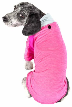 Pet Life  Active 'Chewitt Wagassy' 4-Way Stretch Performance Long Sleeve Dog T-Shirt - Pet Totality