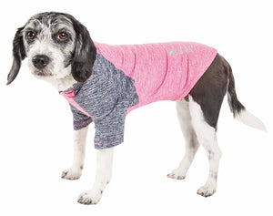 Pet Life  Active 'Hybreed' 4-Way Stretch Two-Toned Performance Dog T-Shirt - Pet Totality