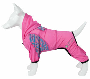 Pet Life  Active 'Pawsterity' Heathered Performance 4-Way Stretch Two-Toned Full Bodied Hoodie - Pet Totality