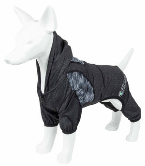 Pet Life  Active 'Pawsterity' Heathered Performance 4-Way Stretch Two-Toned Full Bodied Hoodie - Pet Totality