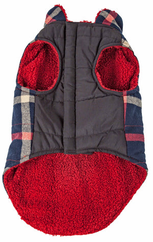 Pet Life  'Allegiance' Classical Plaided Insulated Dog Coat Jacket - Pet Totality