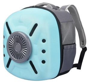 Pet Life  'Armor-Vent' External USB Powered Backpack with Built-in Cooling Fan - Pet Totality