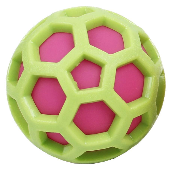 Pet Life  'DNA Bark' TPR and Nylon Durable Rounded Squeaking Dog Toy