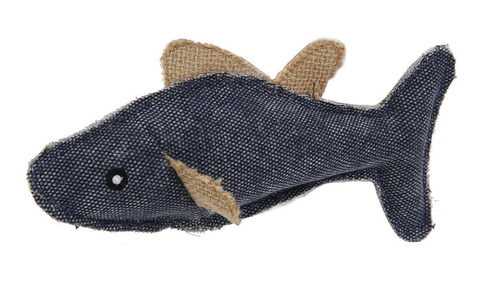 Pet Life Durable Fish Plush Kitty Catnip Cat Toy