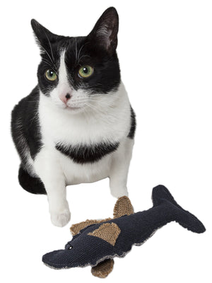 Pet Life Durable Fish Plush Kitty Catnip Cat Toy - Pet Totality