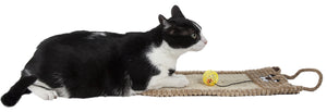 Pet Life Eco-Natural Sisal And Jute Hanging Carpet Kitty Cat Scratcher Lounge With Toy - Pet Totality