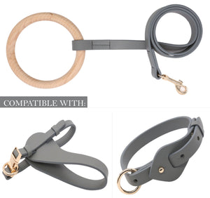 Pet Life  'Ever-Craft' Boutique Series Beechwood and Leather Designer Dog Leash - Pet Totality
