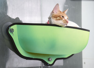 Pet Life  'Gravity-Lounge' Suction Cup Kitty Cat Lounger and Bed - Pet Totality