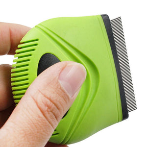 Pet Life  'Grazer' Handheld Travel Grooming Cat and Dog Flea and Tick Comb - Pet Totality
