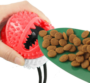Pet Life  'Grip N' Play' Treat Dispensing Ball Shaped Suction Cup Dog Toy - Pet Totality