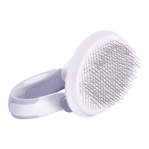 Pet Life  'Gyrater' Travel Self-Cleaning Swivel Grooming Slicker Pet Brush - Pet Totality