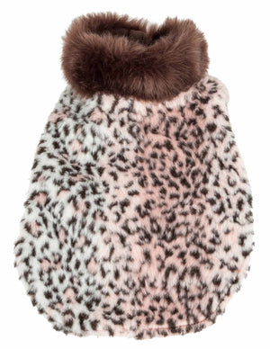 Pet Life  Luxe 'Furracious' Cheetah Patterned Mink Dog Coat Jacket - Pet Totality