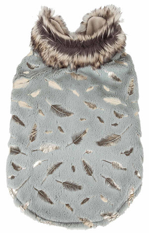 Pet Life  Luxe 'Gold-Wagger' Gold-Leaf Designer Fur Dog Jacket Coat - Pet Totality