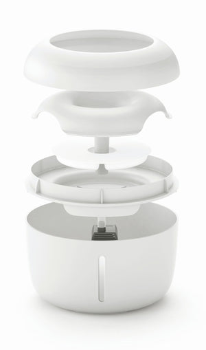 Pet Life  'Moda-Pure' Ultra-Quiet Filtered Dog and Cat Fountain Waterer - Pet Totality
