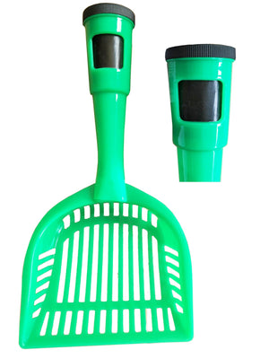 Pet Life Poopin-Scoopin Dog And Cat Pooper Scooper Litter Shovel With Built-In Waste Bag Handle Holster - Pet Totality