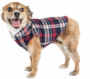 Pet Life  'Puddler' Classical Plaided Insulated Dog Coat Jacket - Pet Totality