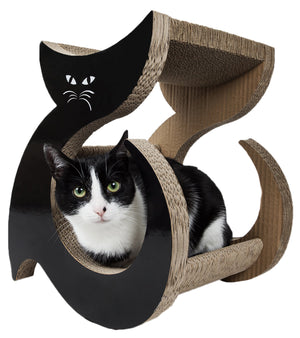 Pet Life Purresque Ultra Premium Fashion Designer Lounger Cat Scratcher - Pet Totality