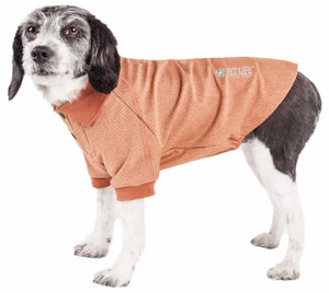 Pet Life ® Active 'Fur-Flexed' Relax-Stretch Wick-Proof Performance Dog Polo T-Shirt - Pet Totality