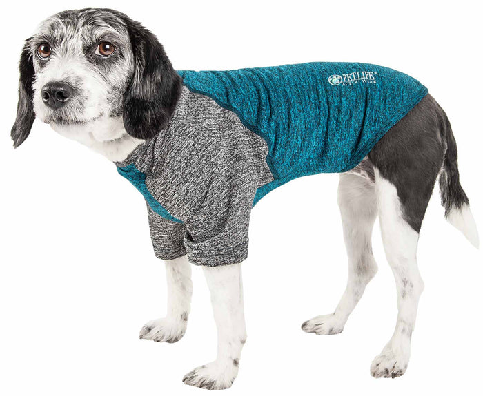 Pet Life ® Active 'Hybreed' 4-Way Stretch Two-Toned Performance Dog T-Shirt