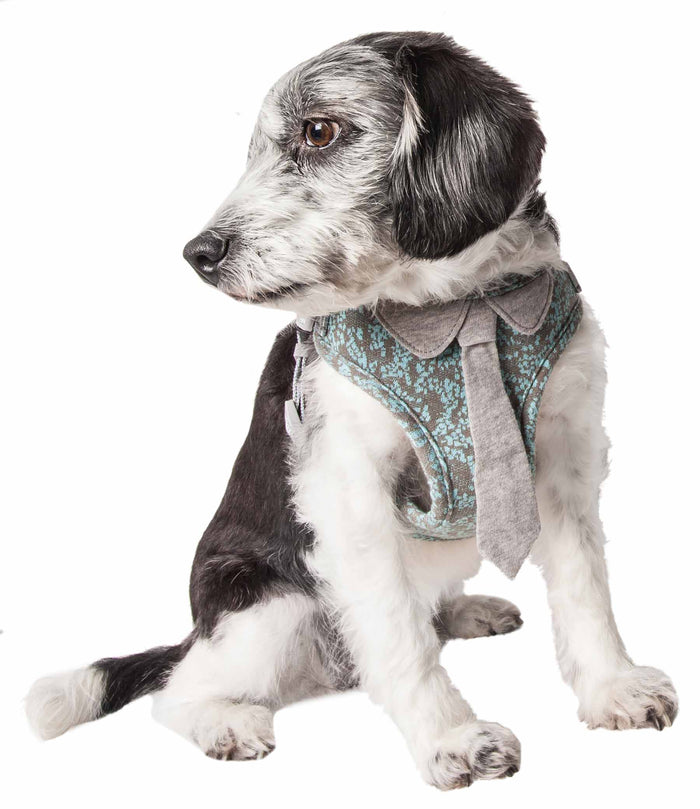 Pet Life ® 'Fidomite' Mesh Reversible And Breathable Adjustable Dog Harness W/ Designer Neck Tie