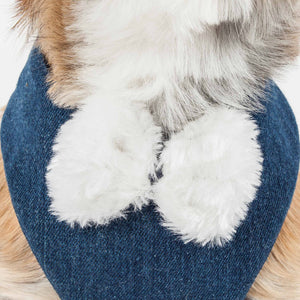 Pet Life ® Luxe 'Pom Draper' 2-In-1 Mesh Reversed Adjustable Dog Harness-Leash W/ Pom-Pom Bowtie - Pet Totality