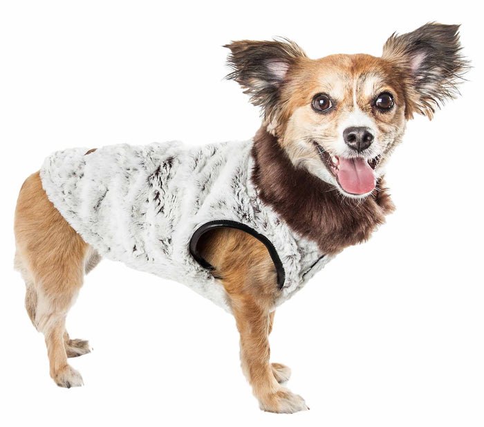 Pet Life ® Luxe 'Purrlage' Pelage Designer Fur Dog Coat Jacket