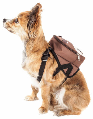 Pet Life ® 'Mooltese' Large-Pocketed Compartmental Animated Dog Harness Backpack - Pet Totality