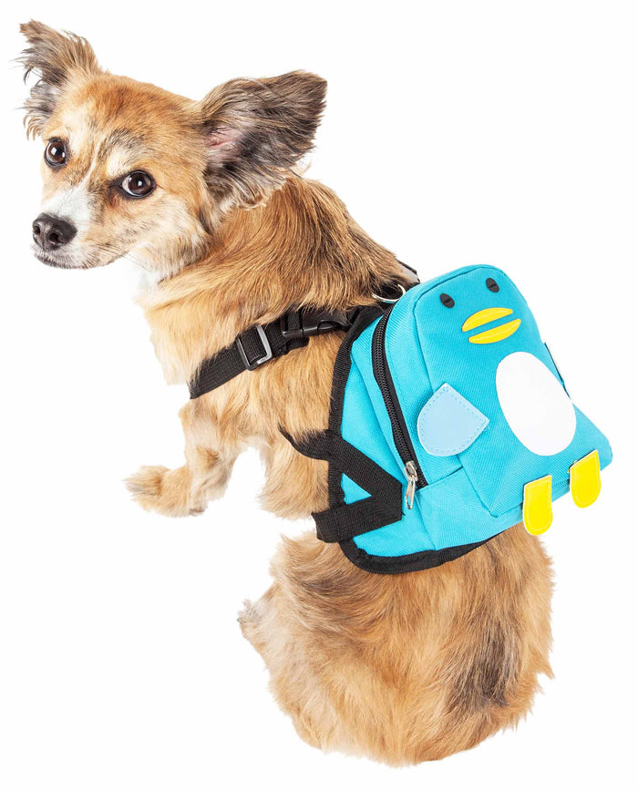 Pet Life ® 'Waggler Hobbler' Large-Pocketed Compartmental Animated Dog Harness Backpack