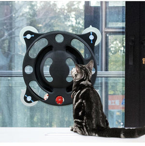 Pet Life  'Sticky-Swipe' Interactive Suction Cup Kitty Cat Toy - Pet Totality